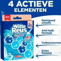 Witte Reus Kracht Actief Oceaan Toiletblok