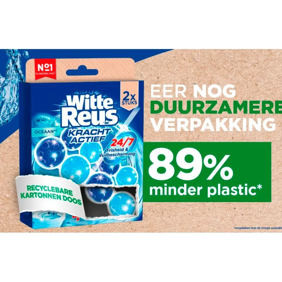 Witte Reus Kracht Actief Oceaan Toiletblok