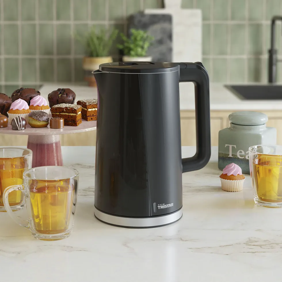 WK-3407 Waterkoker Cool Touch met Dubbelwandige behuizing