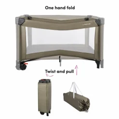 X Adventure Campingbedje / Reisbed Twist Groen Inclusief Transporttas