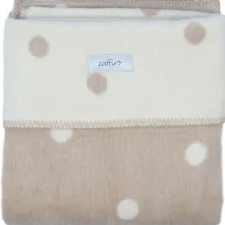 Zaffiro Ecru & Beige Gestipt 100 x 150 cm Ledikantdeken