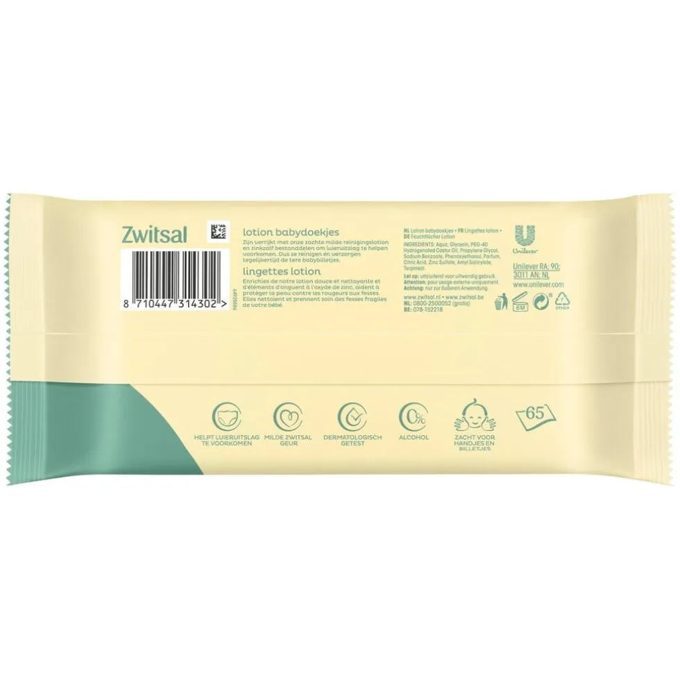 Zwitsal Lotion Billendoekjes
