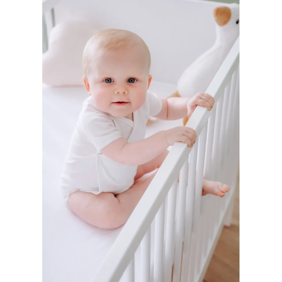 ZZZOO Airgosafe 60 x 120 cm Wit Ledikant Hoeslaken Duopack